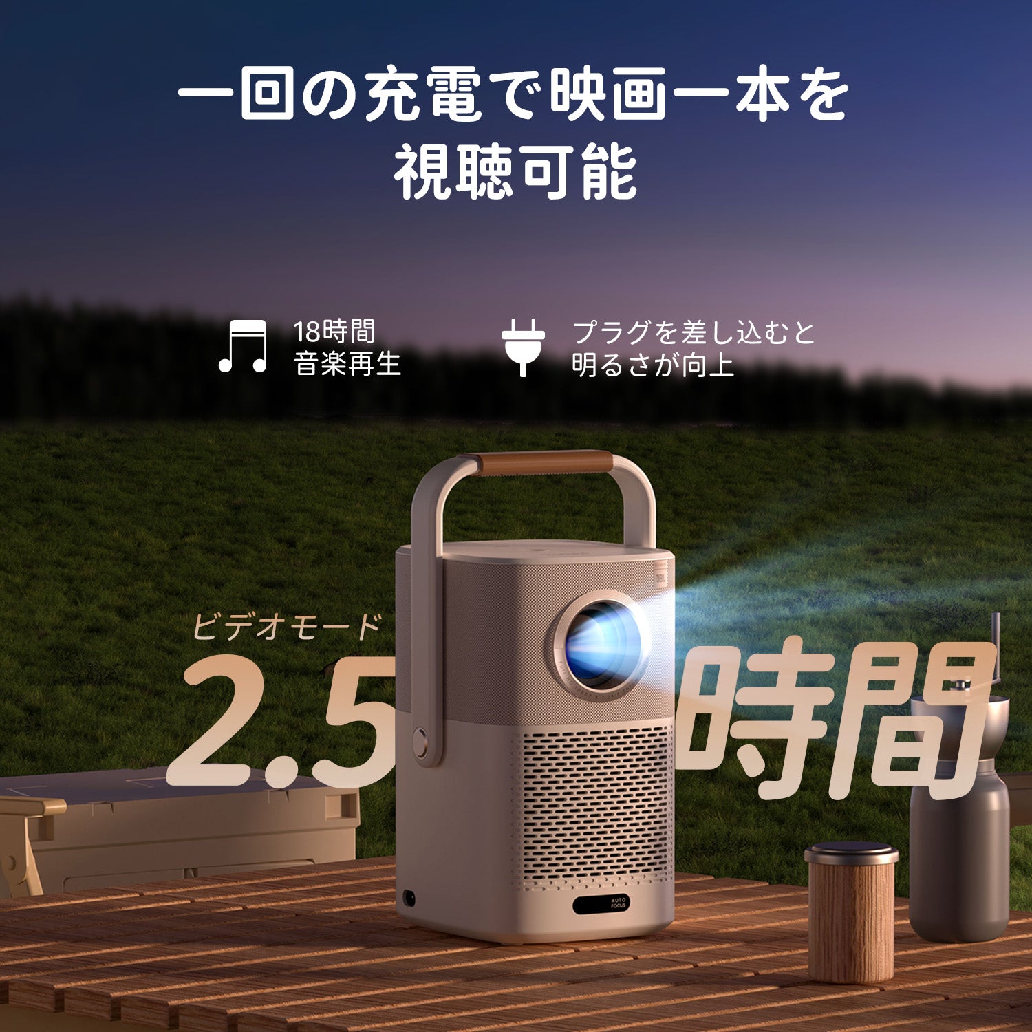 (水溜り良品)(新品未使用)Yaber T2 プロジェクター Yaber T2 Portable Projector